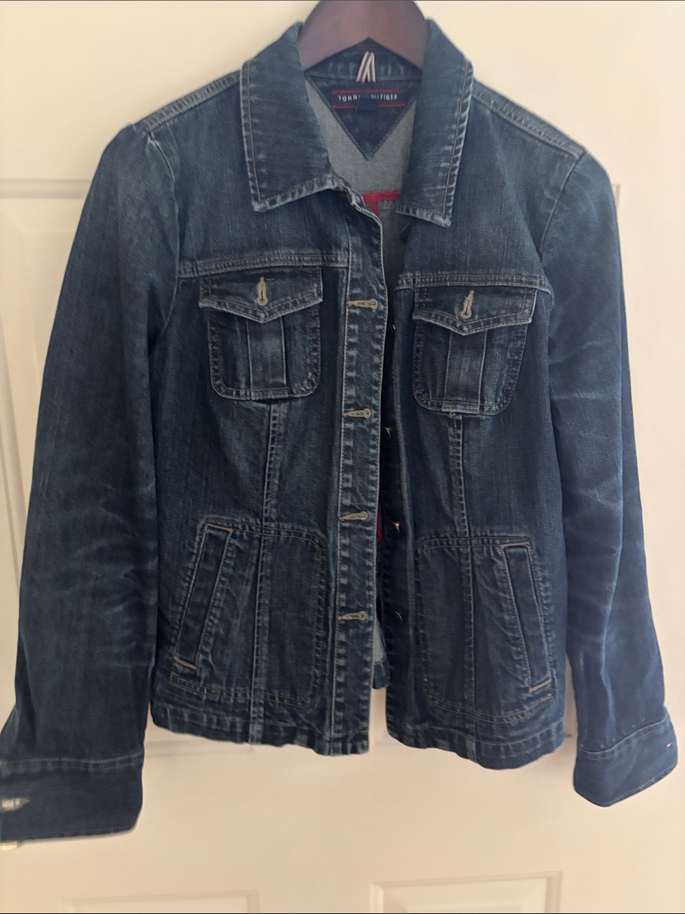 Tommy Hilfiger Indigo Blue Denim Jacket with Button Front
